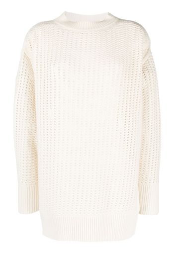 SA SU PHI open-knit cashmere jumper - Toni neutri