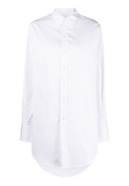 SA SU PHI long-length cotton shirt - Bianco