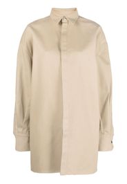 SA SU PHI Giacca-camicia Valentina oversize - Toni neutri