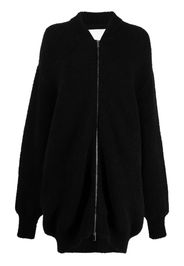 SA SU PHI knitted long-sleeved cardigan - Nero