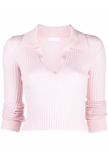 SABLYN Irene cashmere polo top - Rosa