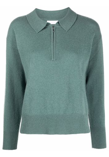 SABLYN polo knitted sweatshirt - Verde