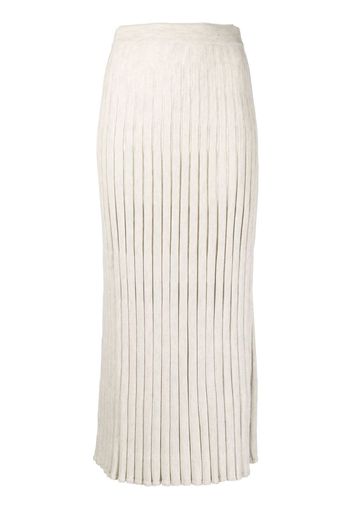 SABLYN Flynn ribbed midi-skirt - Toni neutri