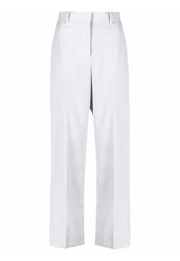 sacai side-stripe straight-leg trousers - Grigio