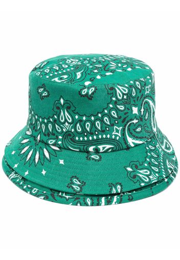 sacai Cappello bucket con stampa - Verde