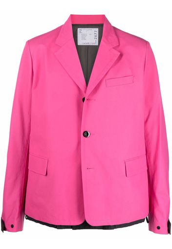 sacai layered single-breasted blazer - Rosa