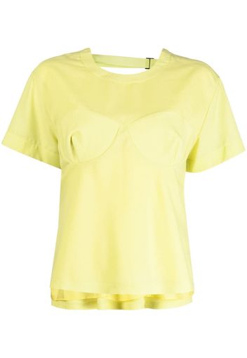 sacai Top a maniche corte - Giallo