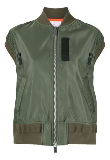 sacai Bomber smanicato - Verde