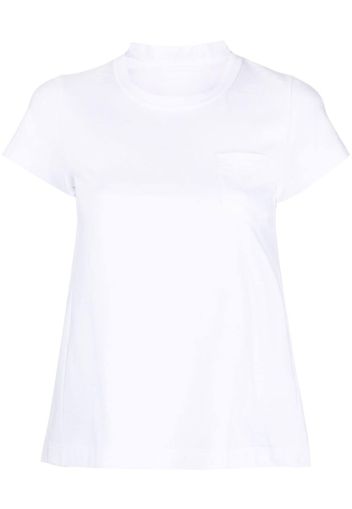 sacai round-neck short-sleeve T-shirt - Bianco