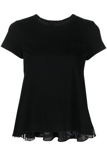 sacai round-neck short-sleeve T-shirt - Nero
