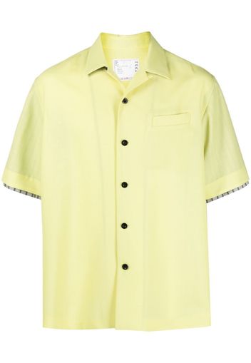 sacai shortsleeved oversized shirt - Giallo