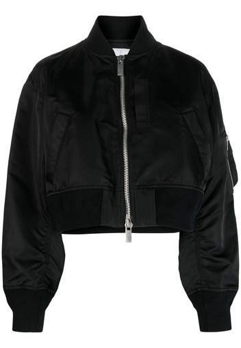 sacai Bomber crop - Nero