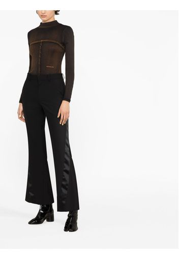 sacai tape-embellished tailored trousers - Nero