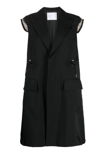 sacai wool-blend jacket - Nero