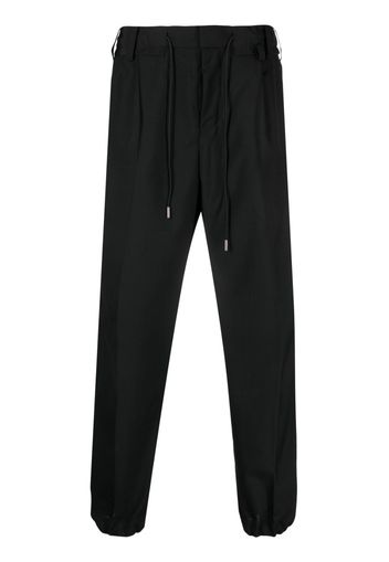 sacai mid-rise straight-leg trousers - Nero