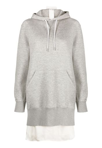 sacai Abito stile felpa con cappuccio - Grigio