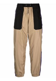 Sacai drawstring-fastening track trousers - Marrone