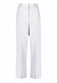 sacai side-stripe straight-leg trousers - Grigio