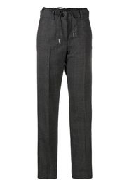 sacai Pantaloni dritti con coulisse - Grigio