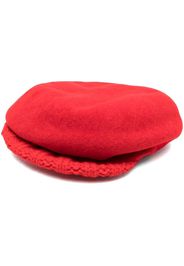 sacai slip-on beret hat - Rosso