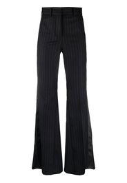 sacai flared tailored trousers - Blu