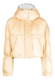 sacai padded cropped jacket - Giallo