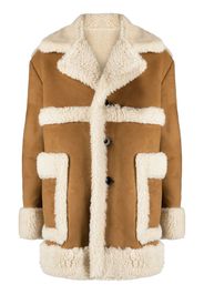 sacai Cappotto monopetto - Marrone