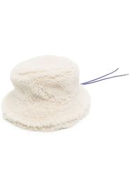 sacai textured wool bucket hat - Bianco