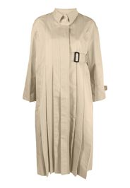 sacai Trench asimmetrico - Marrone