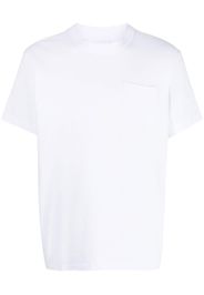 sacai side-zip shortsleeved T-shirt - Bianco