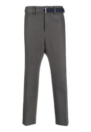 sacai wool tailored cropped trousers - Grigio