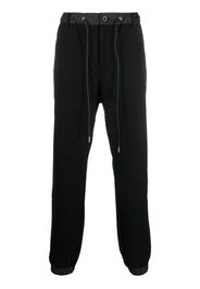 sacai drawstring-waist cotton track trousers - Nero
