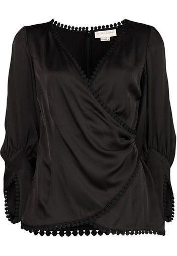 Blusa a portafoglio Gwen