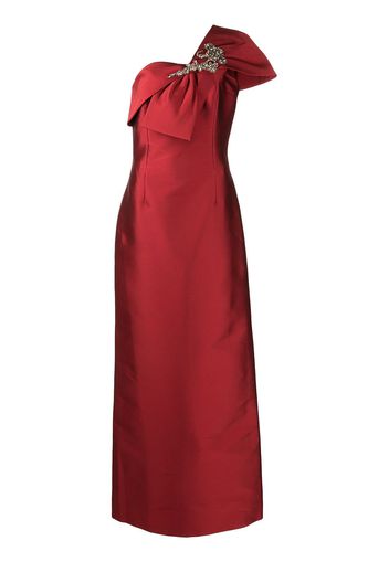Sachin & Babi Ines one-shoulder gown - Rosso