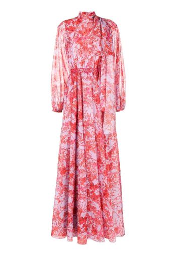 Sachin & Babi Cinzia floral print gown - Rosso