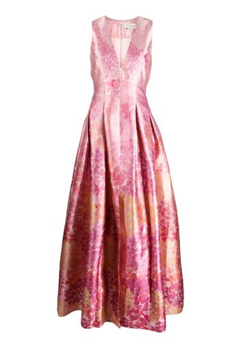 Sachin & Babi Brooke Gown abstract-print dress - Rosa