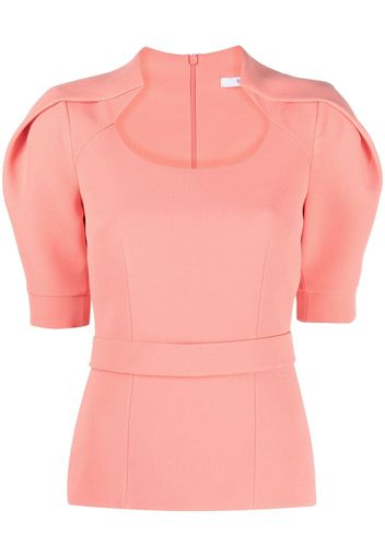 Safiyaa folded shoulder blouse - Rosa