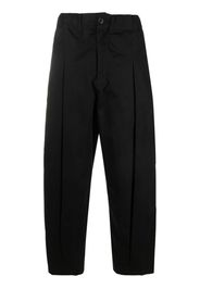 SAGE NATION box-pleat wide-leg trousers - Nero