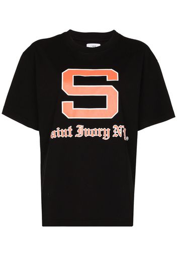 Saint Ivory NYC logo print T-shirt - Nero