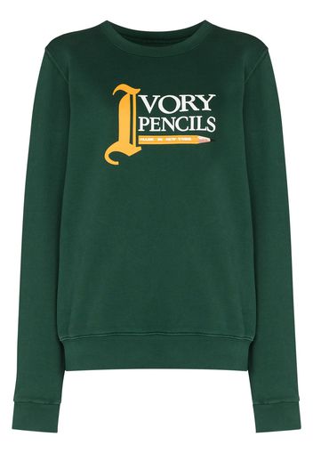 Saint Ivory NYC Ivory Pencils crew-neck sweatshirt - Verde