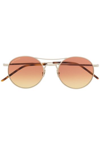 Saint Laurent Eyewear Occhiali da sole tondi - Oro