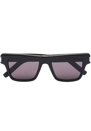 Saint Laurent Eyewear SL ACETATE RECT SUNGLS BLACK - Nero