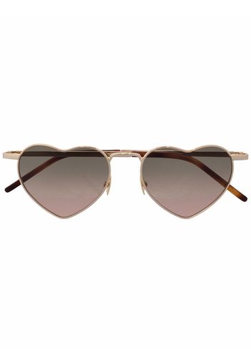 Saint Laurent Eyewear Occhiali da sole con effetto sfumato - Oro