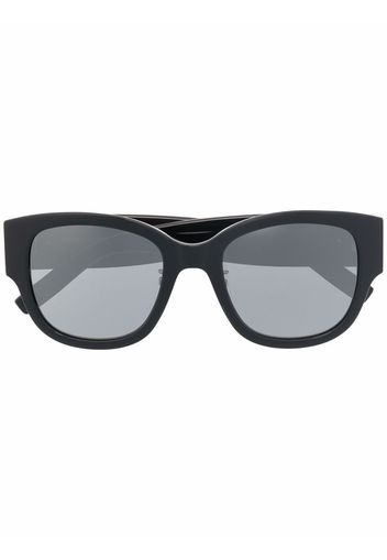 Saint Laurent Eyewear logo-plaque oversize-frame sunglasses - Nero