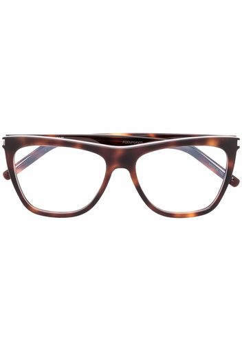 Saint Laurent Eyewear Occhiali wayfarer - Marrone