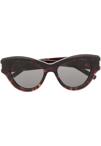 Saint Laurent Eyewear cat eye-frame sunglasses - Marrone