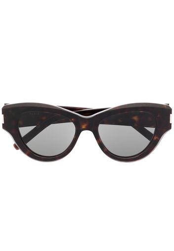 Saint Laurent Eyewear Occhiali da sole cat-eye - Marrone