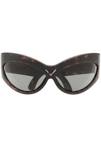 Saint Laurent Eyewear SL73 cat eye-frame sunglasses - Marrone