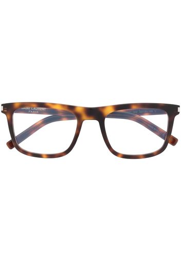 Saint Laurent Eyewear Occhiali con effetto tartarugato - Marrone