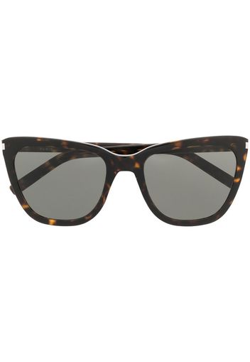 Saint Laurent Eyewear Occhiali da sole oversize - Marrone